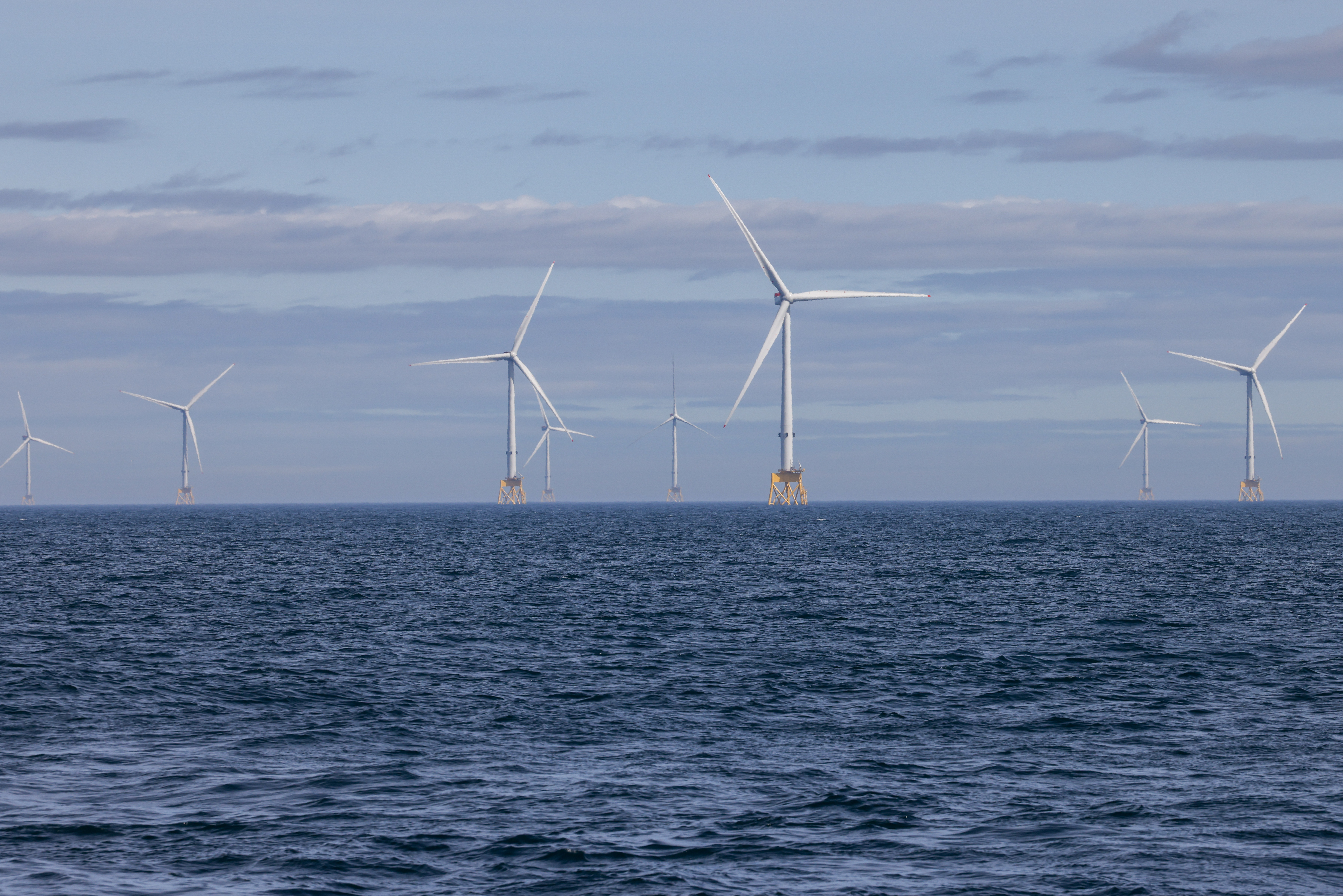 An offshore windfarm